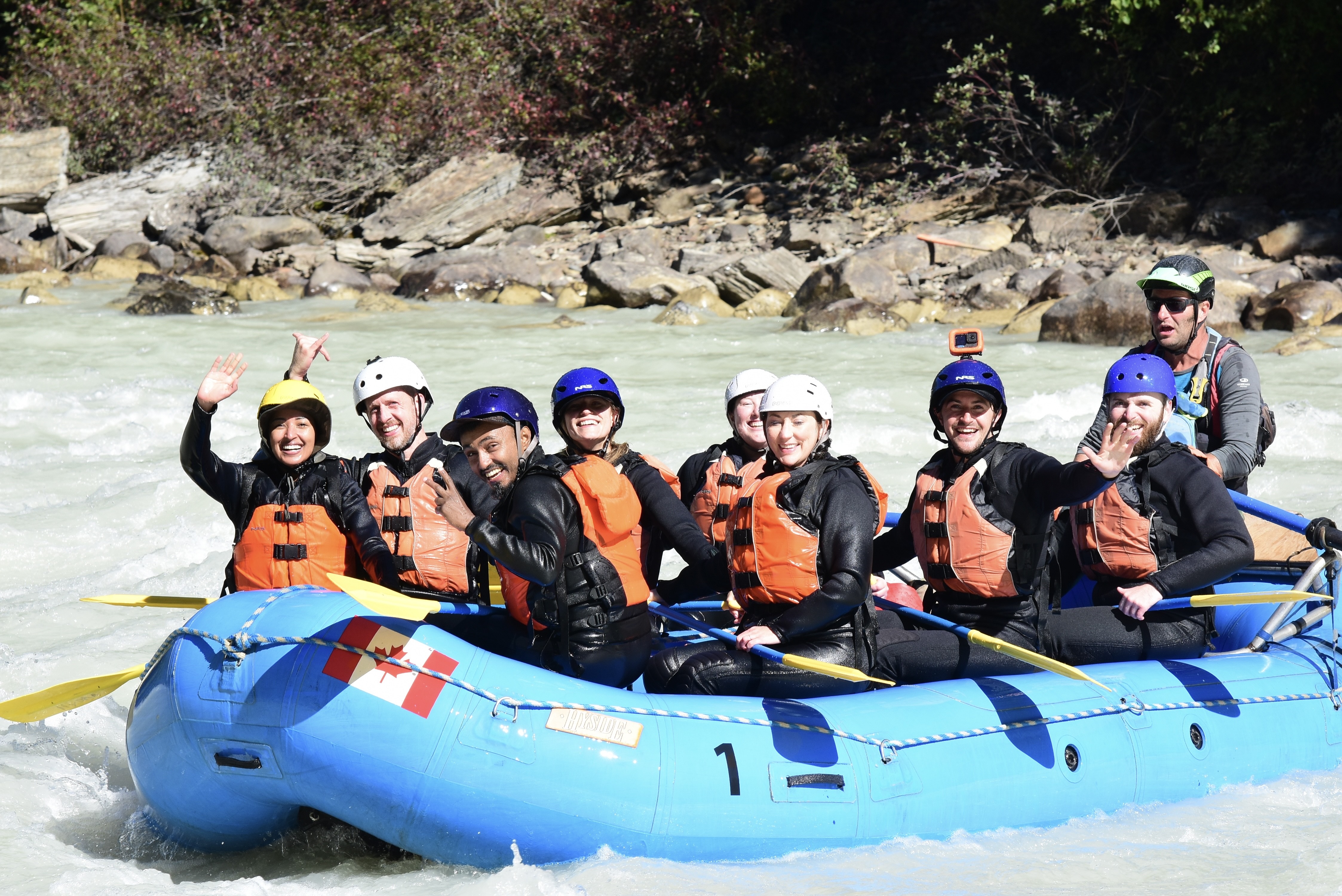 Henok and Elshu rafting